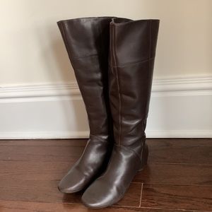 Kenneth Cole Reaction "Scotland Bard" dark brown leather riding boot